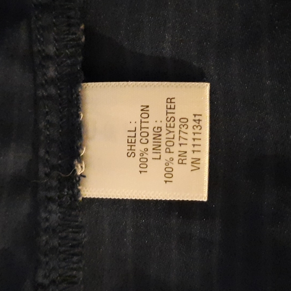 Converse One Star sleeveless tank. Medium, Navy w/ light blue and white stripes. - Picture 8 of 9